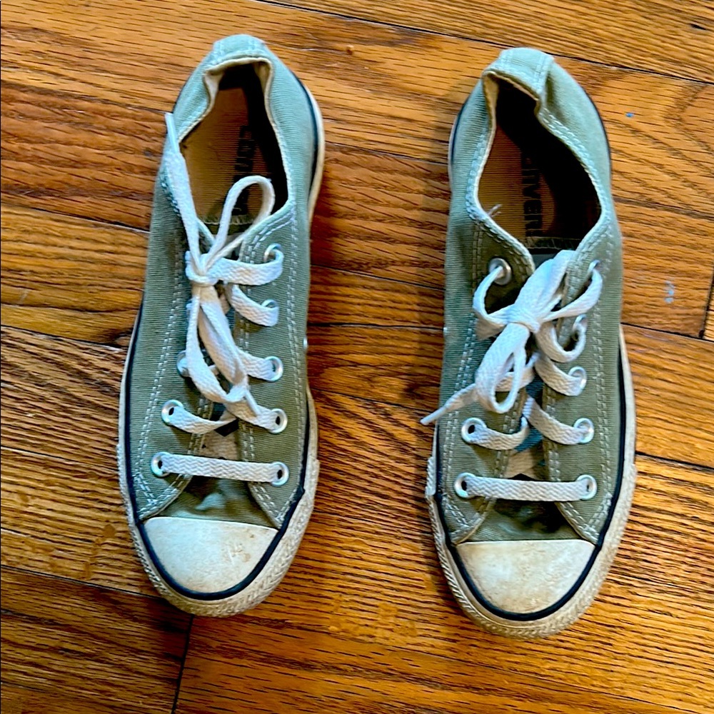 Converse Green Canvas Sneakers Low-Top Classic